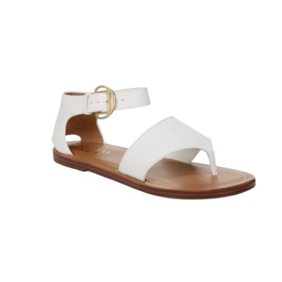 Franco Sarto Shoes - [Franco Sarto] White Ankle Strap Sandals